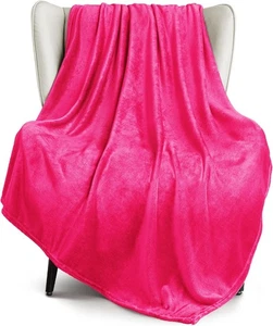 Queen Fleece Blanket Super Soft Warm All Season Lightweight Plush Throw for Bed - Picture 1 of 84