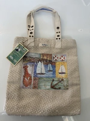 Bolso de Mano Sun N Sand Paul Brent Coastal Life Náutico Gráfico Playa PB7694 NUEVO Foto 1 de 4