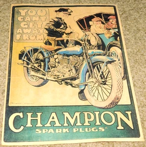 VINTAGE  Dodge City Kansas Motorcycle Races Poster Indian Harley HEAVY PAPER - Picture 1 of 4