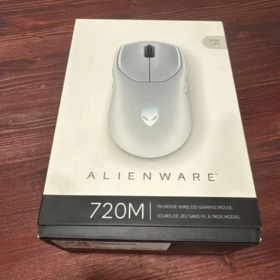 New Alienware AW720M Tri-Mode Wireless Gaming Mouse White Silver - Image 1 of 4
