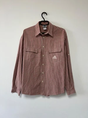 Vintage 90's Adidas Adventure Button Shirt Long Sleeve Cotton Mens Rare sz S - Image 1 of 4