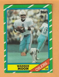 Warren Moon Houston Oilers 1986 Topps #350 HOF Washington Huskies - Picture 1 of 2