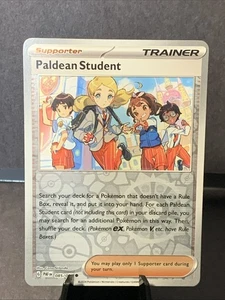 Pokemon TCG Paldean Student - 085/091 - SV: Paldean Fates Reverse Holo - Picture 1 of 2