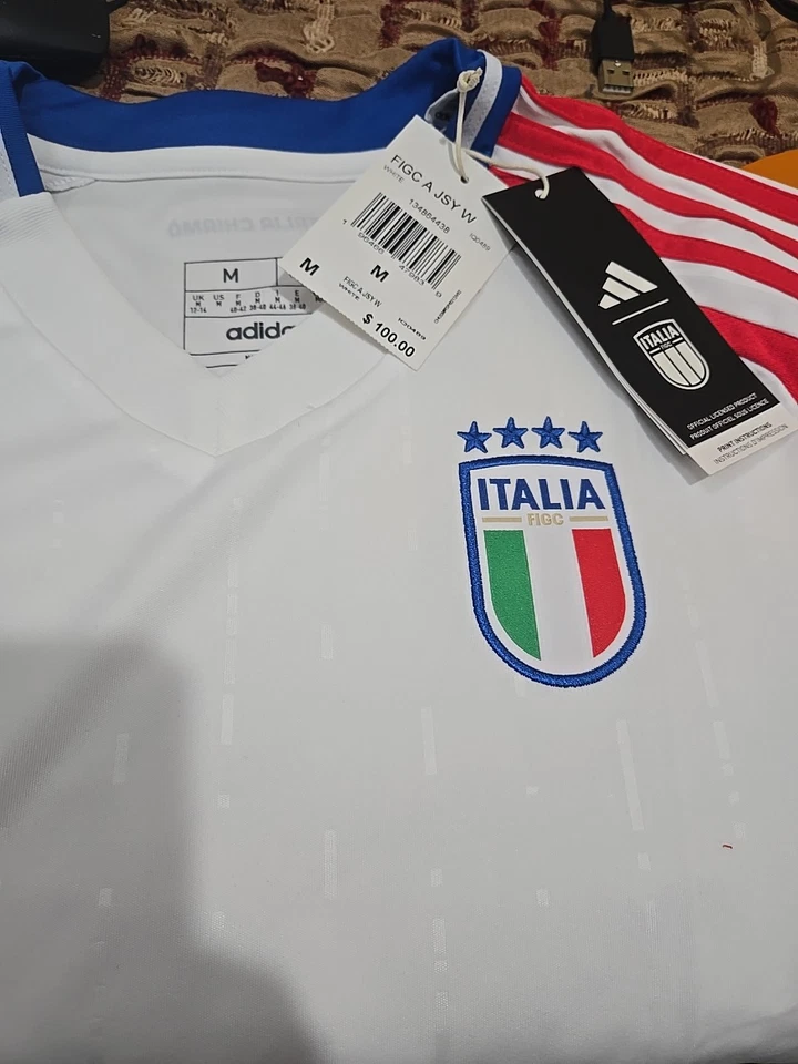 Adidas Women Medium Italy 2024 Away Jersey White IQ0489