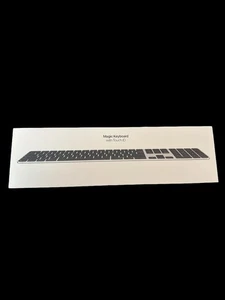 NEW SEALED Apple Magic Keyboard Touch ID & Numeric Keypad Black Model A3119 - Picture 1 of 2
