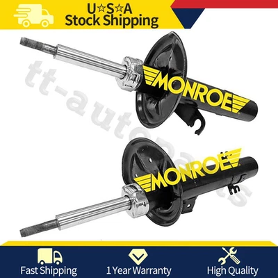 Pair Monroe Front Struts Shocks Fits 2004 2005 2006 2007 2008 2009 2010 BMW X3 - Image 1 of 4