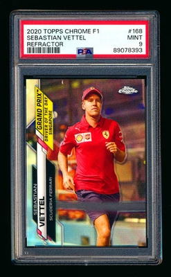 SEBASTIAN VETTEL FERRARI 2020 Topps cromo F1 refractor #168 PSA 9 como nuevo 🔵⭐️🏁 Foto 1 de 3
