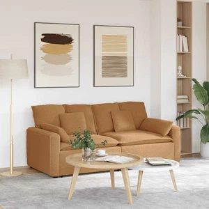 Divano Modulare con Cuscini Beige - Foto 1 di 8