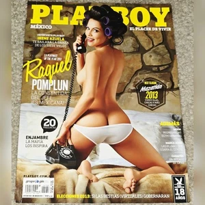 1 Playboy Mexico Raquel Pomplun 130 MX Magazine Sexy Centerfold August 2013 - Picture 1 of 8