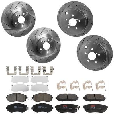 KIT-073024-9220 TRW Juego de 4 ruedas discos de freno y kits de pastillas delanteras y traseras para FR-S Foto 1 de 4