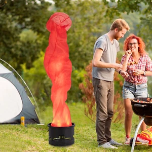 1.8M LED Fake Flame Effect Lamp Simulated Campfire Light Red Flame Torch Light - Picture 1 of 20