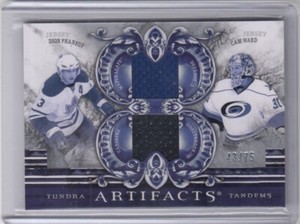 2010-11 Artifacts Tundra Tandems Jersey Silver Dion Phaneuf/Cam Ward /75 *S6071