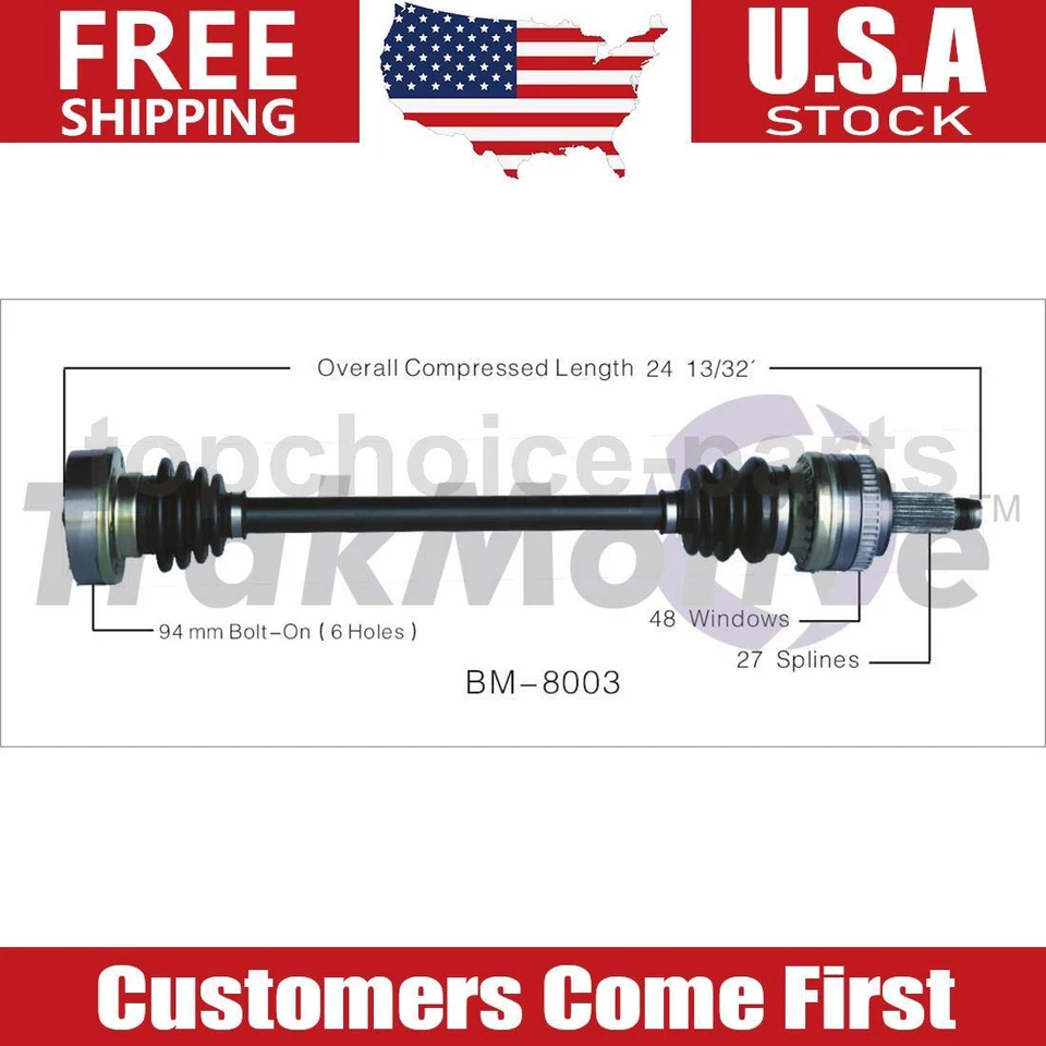 Eje CV trasero derecho del lado del pasajero OE para BMW 318is 1,8 L tracción trasera 1992-1995 Foto 1 de 1