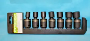 Pittsburgh 7 Pc 3/8" Drive Metric Impact Swivel Socket Set Item 67908 - Picture 1 of 4