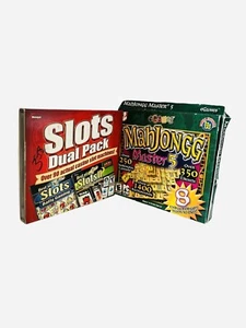 Vintage Mahjong Master 5 & Slots Dual Pack PC Game Windows MAC CD Blazing 7’s - Picture 1 of 10