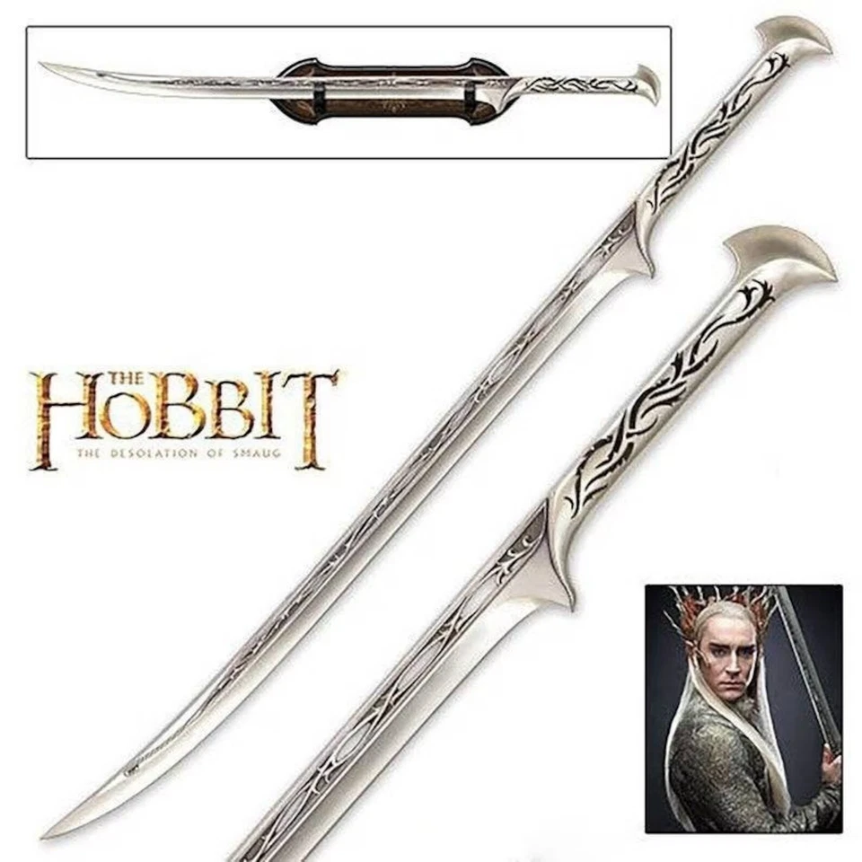 Thranduil Hobbit From Lord Rings Replica LOT Leather Sheath Elvenking Long Sword - image 1 of 4