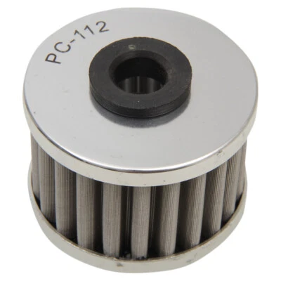 PC Racing FLO Drop In Stainless Steel Oil Filter for 1999-2008 Honda TRX400EX - Image 1 of 2