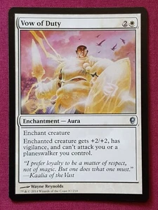 Magic The Gathering CONSPIRACY VOW OF DUTY white card MTG - Picture 1 of 2