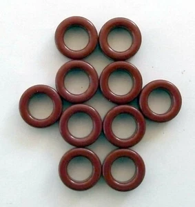 T50-2 Staub Eisen Toroids von Micrometals Menge 10. Max Q 190 bei 2,5 MHz. UK Verkäufer. - Bild 1 von 1