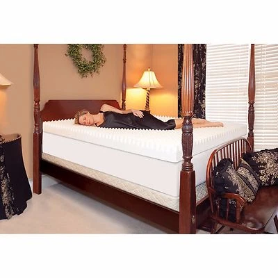 QUALITY 4 INCH 3-LB ULTIMATE MEMORY FOAM TEXTURED MATTRESS BEDDING TOPPER NEW! KING SIZE