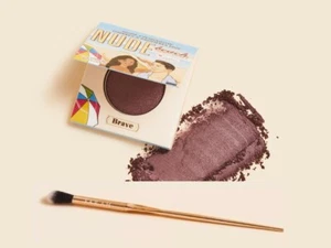 The Balm Cosmetics Nude Beach Brave Eyeshadow & FARAH Gold Brush 35E Set 66192 - Picture 1 of 4