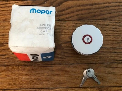 NOS Mopar 1978 Chrysler Dodge Charger Magnum Plymouth Fury Locking Gas Cap - Image 1 of 4