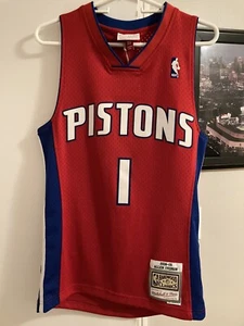 Mens Mitchell & Ness NBA Swingman Jersey Pistons 08 Allen Iverson XS - Picture 1 of 5