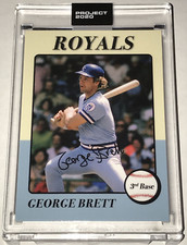 Topps PROJECT 2020 Card #112 1975 'George Brett' Rookie RC  OLDMANALAN PR /6558