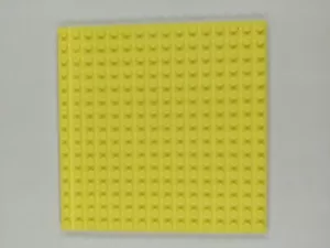 x1 Lego YELLOW Baseplate THICK Base Plate Brick Building 16 x 16 Dots FRIENDS - Picture 1 of 2