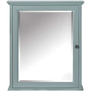 Home Decorator Medicine Cabinet w/ Mirror 24" x 27" Rectangular Left Swing Green - Picture 1 of 3