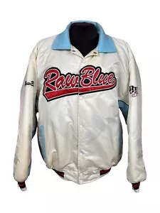 Raw blue bomber vintage rare jacket hype men's size XL varsity VTG - Picture 1 of 13