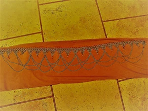 Chain mail creations theatrical SILVER AND PINK Belt. One size fits S,M,L - Picture 1 of 6