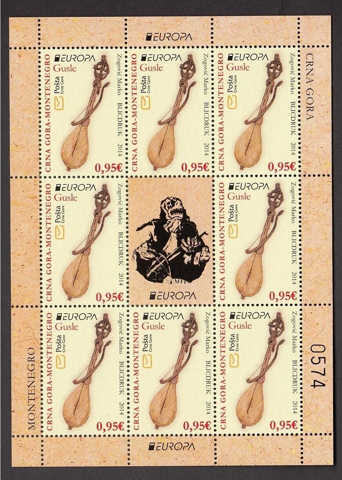 HB.EUROPA CEPT MONTENEGRO AÑO 2014 SIN USAR.  MINI HOJA PERFECTA - Imagen 1 de 1