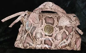 Gucci Hysteria Multi-Tan/Pink Exotic Python Top Handle Medium Size Handbag - Picture 1 of 8