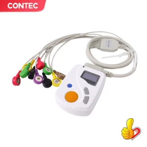 Dynamic 12 Lead ECG Holter Systems 48 Hours Recorder,2GB card,Analyzer Software - Picture 1 of 9