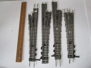 Lot of 4 HO 1/87 Atlas Custom Line Nickel Silver  Train Track Switch Turnouts - Picture 1 of 1