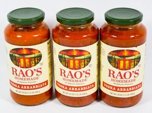 3 RAO'S Homemade VODKA ARRABBIATA Sauce Premium 24 oz jar 10/14/2026 - Picture 1 of 4