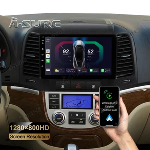 Für Hyundai Santa Fe 2 2006-2012 9'' Android 13 Autoradio CarPlay WIFI NAVI GPS - Bild 1 von 11