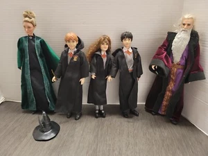 Harry Potter Mattel Dolls Set of 5 Wizarding World Figures + Ginny incomplete - Picture 1 of 19