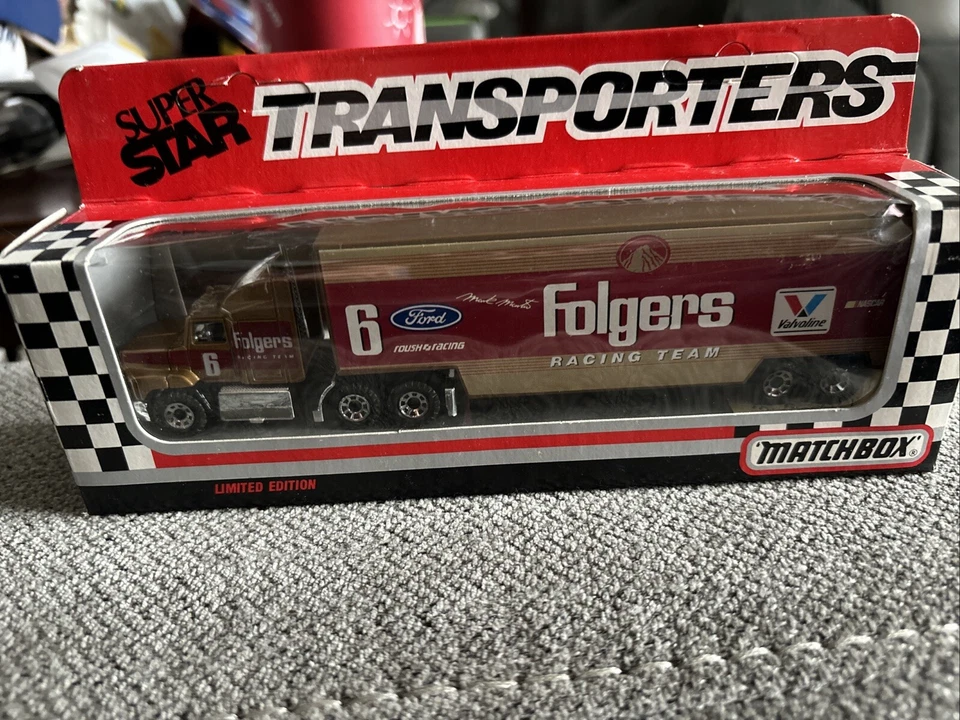 Matchbox White Rose #6 M. Martin Followers 2nd CY109 1991 Super Star Transporter Foto 1 de 1