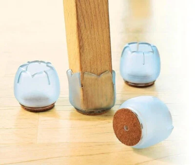 Bonnets de chaise grands, protège votre sol lot de 4 protections de sol protection de chaise capuchon - Photo 1/2