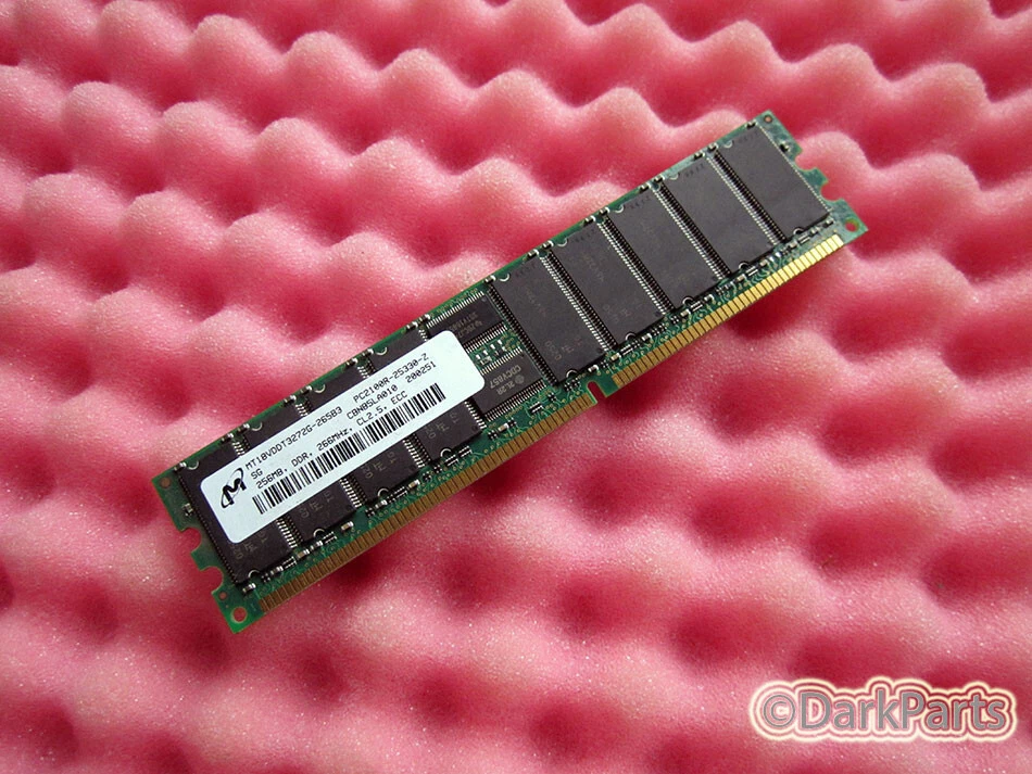 HP Compaq ML370 G3 Memory RAM 256MB Micron MT18VDDT3272G-265B3 261583-031 - Image 1 of 1