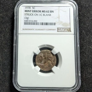 1978  5C NGC MS62 5C on 1C  6481016-002 - Picture 1 of 9