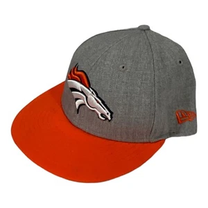 DENVER BRONCOS hat 7 3/8 gray orange flat billed - Picture 1 of 5