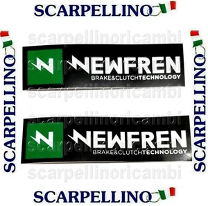 KIT 2 ADESIVI NEWFREN COLORE NERO MISURE 100 x 28 mm. - SCOOTER MOTO AUTO CASCHI - Imagen 1 de 1