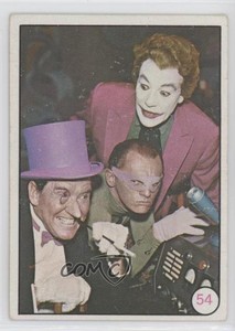 1966 Topps Batman Bat Laffs Penguin Riddler The Joker Burgess Meredith #54.1 0s4