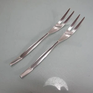 2 Michelin 70s Vintage Silver Plated 100s Splitting Forks - Picture 1 of 3