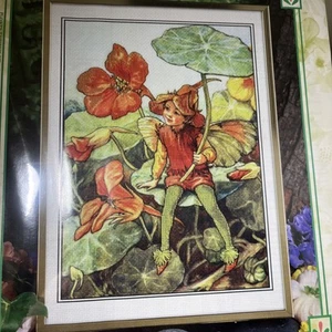 Flower Fairies Cross Stitch Kit Nasturtium Fairy 5514 by Cicely Mary Barker - Picture 1 of 10