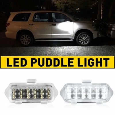 Luces LED de charco laterales con espejo para 03 06 Escalade Silverado Sierra Suburban Tahoe Foto 1 de 4