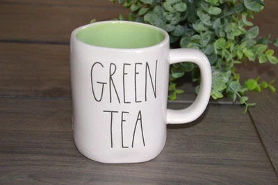NUEVO Rae Dunn Magenta "TÉ VERDE" Verde Interior Taza Taza Colección Foto 1 de 4
